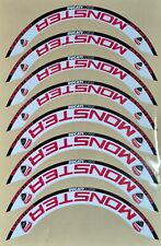 *Clearance* Ducati Monster Motorcycle Wheel Rim Decal Stickers - 17 Inch