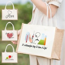 Printed Jute Tote Bags