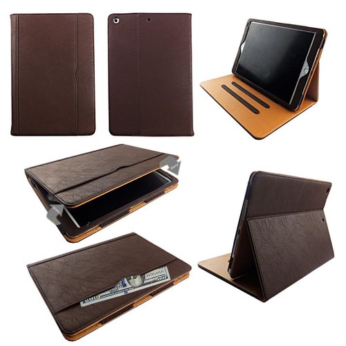 Brown leather case - leather, ipad