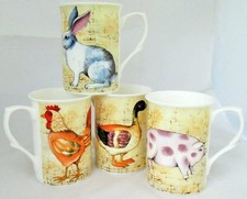 Farm animals mugs set - mugs, 4
