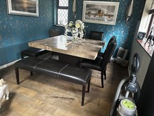 Dinning Table And 4 Chairs And 2 Benches