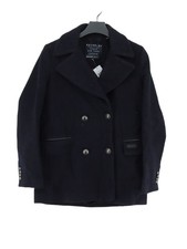 Superdry Women's Coat XXS Blue Wool