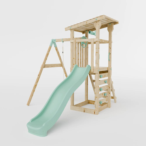 Climbing frame with single - climbing,