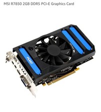 MSI R7850-2GD5/OC ATI RADEON HD 7800 SERIES 2GB GDDR5 PCI-E Graphics Card