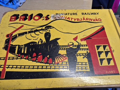 Vintage brio wooden train - vintage,