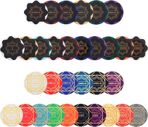 Slowplay poker chip sample - slowplay, set