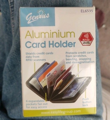 Aluminium card holder - 2x,