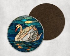 Graceful Swan Bird Stained