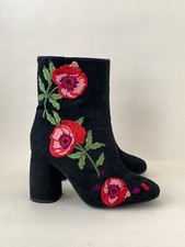 Topshop Black Faux Suede