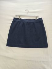 Joules Skirt Size 14 Navy Ferne Tweed Wool Blend Mini Lined Pockets