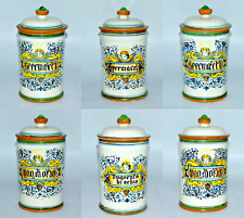 VINTAGE ITALIAN HAND PAINTED CHERUB MOTIF APOTHECARY JARS - CHOOSE FROM LIST