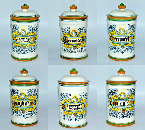 Vintage italian hand - hand, painted
