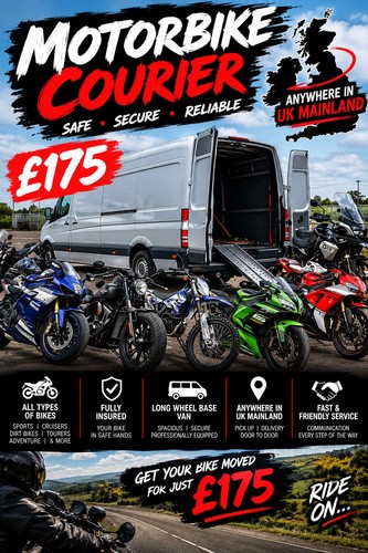 Motorbike courier service - motorbike,