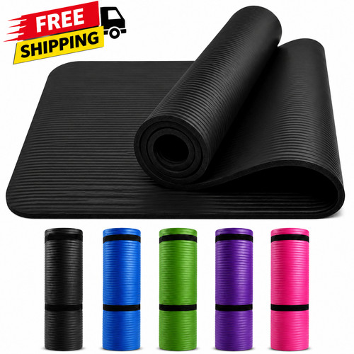Yoga mat 10mm thick - yoga, slip