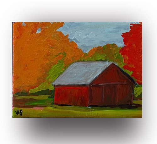 Small 5x7 autumn landscape - 5x7”,