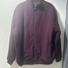 Burgundy Quilted Men's Jacket