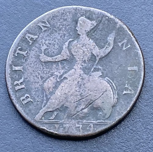 1734 george half - 1734, penny