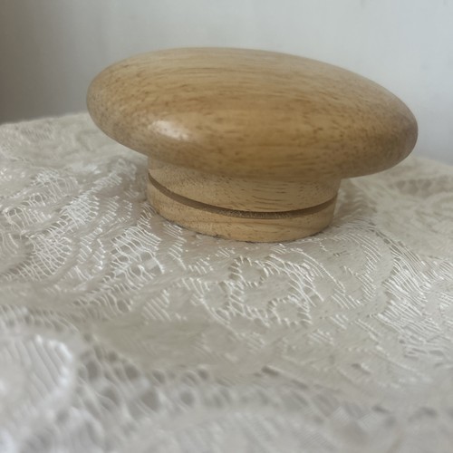 Vintage wood darning disc - wood,