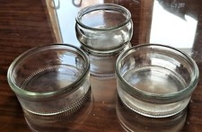 3 x  GLASS RAMEKIN DISHES : USED ONCE, EXCELLENT CONDITION