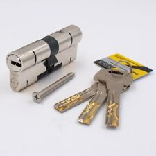 YALE Superior Euro Cylinder UPVC Door Lock Anti Snap Lock -Brass & Nickel Finish
