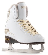 SFR White Glitra Ice Skates - Optional Skate Bag