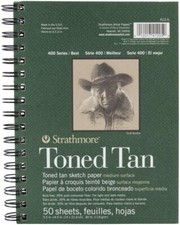 Strathmore toned sketch - toned, spiral