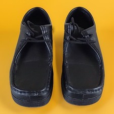 BLU Chunky Black Wedge Style Lace Up Shoes U.K. 5 FREE POST