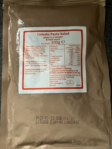 British army tomato pasta - army,