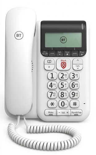 Corded landline phone call - corded,
