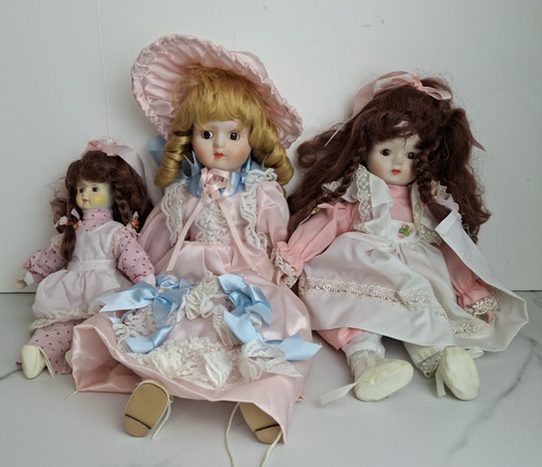 Vintage porcelain dolls - 3,