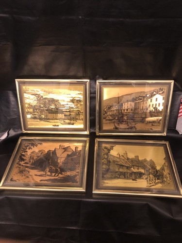 Vintage framed gold dufex - x,
