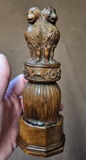 Antique Carved Wooden 'Four
