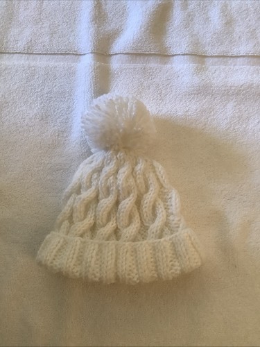 New hand knitted - hand, white