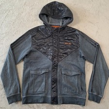 Vintage Adidas Jacket Mens Medium Grey Safety Utility Military Cargo Trefoil SST