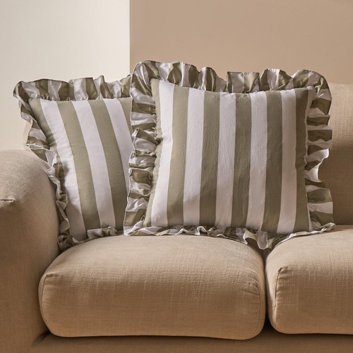 Ohs stripe frill - frill, cushion
