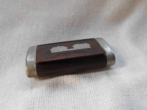 Snuff box hardwood mahogany - snuff,