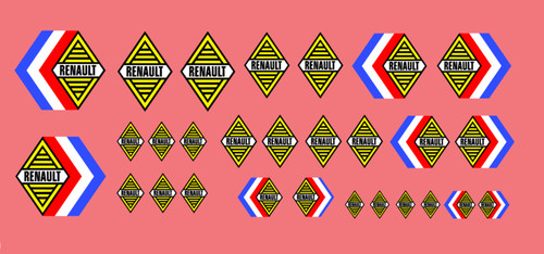 Decal renault 1946 1958 43 - renault,