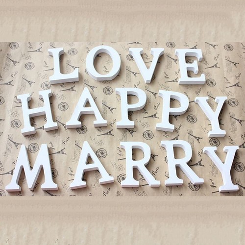 White wooden letters free - white,