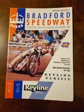 BRADFORD SPEEDWAY PROGRAMME. 1992 THE KEYLINE CLASSIC. 6th JUNE. 11th MEETING