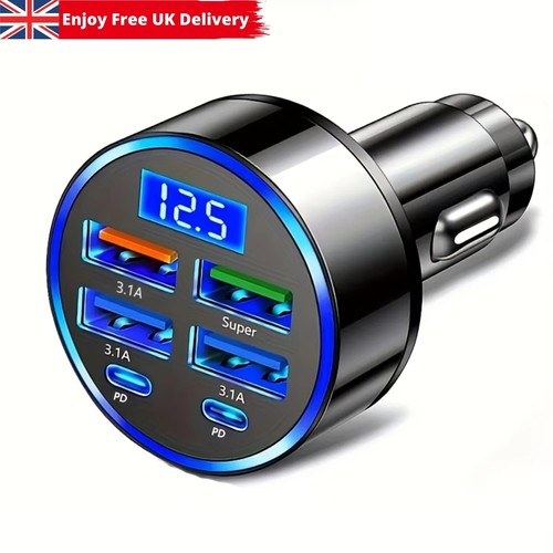 Fast car charger - car, 4usb