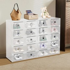 20X Clear Plastic Shoe Storage