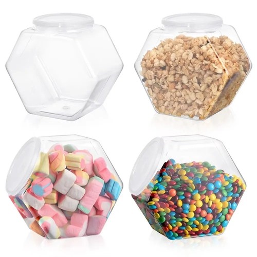 Hexagonal candy cookie - hexagonal,