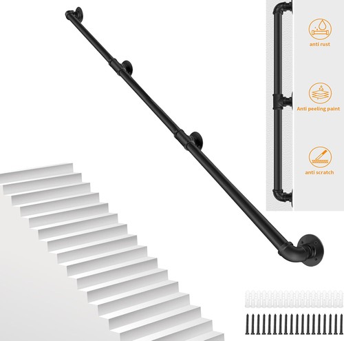 Metal handrail stair - metal,