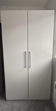 B&Q White Gloss Wardrobe