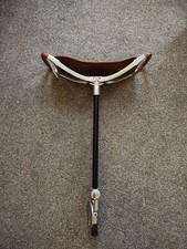 Walking Hiking Seat Shooting Stick Seat Expandable Adjustable Fishing VGC