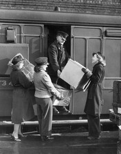 Railway porters on duty at