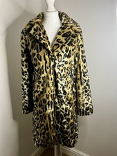Leopard Print Faux Fur Coat