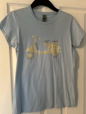 Vespa Style Tee Shirt Blue