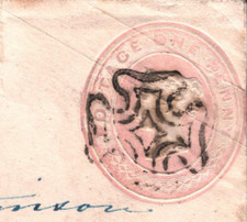 GB IRELAND 1d Cover *MULLINGAR