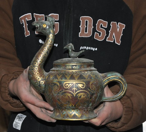 Old dynasty bronze ware - dynasty, gilt